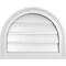 Ekena Millwork Round Top Surface Mount PVC Gable Vent: Functional, w/ 2"W x 1-1/2"P Brickmould Frame, 20"W x 16"H GVPRT20X1602SF - alternate 1